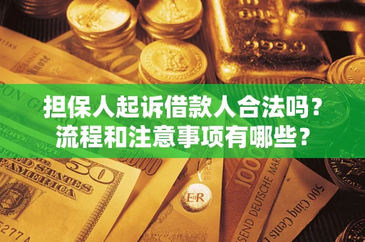 北京担保人起诉借款人合法吗？流程和注意事项有哪些？