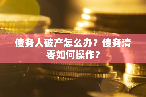 北京债务人破产怎么办？债务清零如何操作？