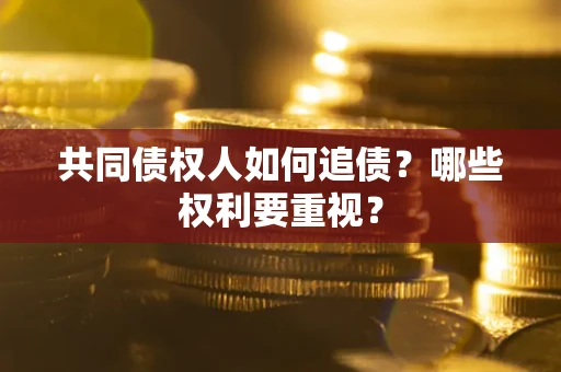 北京共同债权人如何追债？哪些权利要重视？