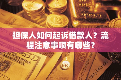 北京担保人如何起诉借款人？流程注意事项有哪些？